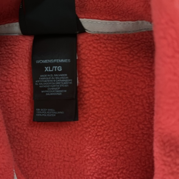 The North Face Women's Colorblock Fleece Vest XL Pink Coral Cozy Winter Soft - Picture 6 of 7